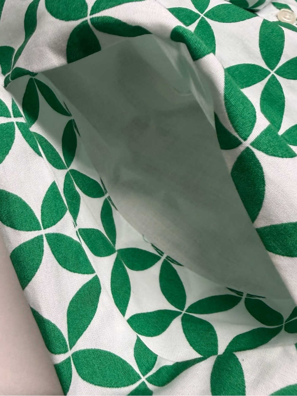 Boden Green Geometric  Shirt Dress size 8R - Picture 12 of 14